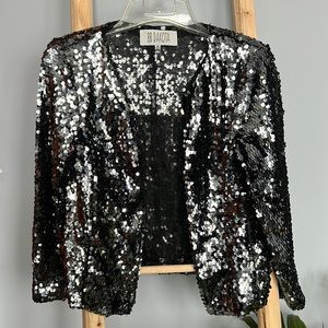 COPY - BB Dakota Short Sequin Duster